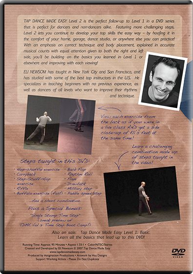 Streaming / Digital Download of Tap Dance Made Easy Vol 2: Intermediate (instant download)