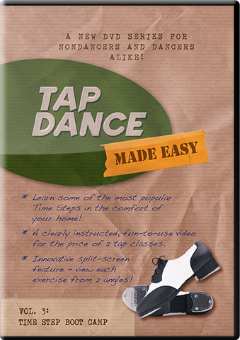 Streaming / Digital Download of Tap Dance Made Easy Vol 3: Time Step Boot Camp (instant download)